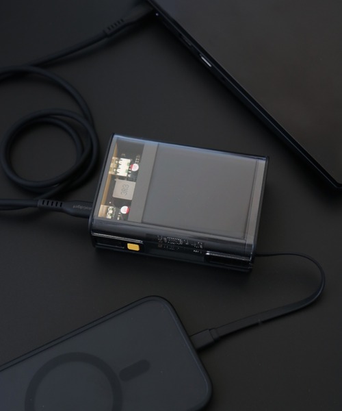 C520(シーゴーニーゼロ)の「〈C520/シーゴーニーゼロ〉 準固体モバイルバッテリー 20,000mAh(スマホグッズ・メンズ・ブラック・ONE SIZE)」の4枚目の写真