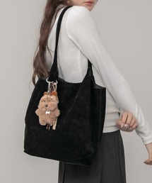 HEILIS（ヘイリス）の「スエードバケットトートバッグ / バケツ型 フェイクスウェード 春服 秋服 冬服 夏服 合成皮革 トート A5 ブラウン ブラック 鞄 通勤 通学 韓国 カジュアル ノームコア シンプル 無地 肩掛け（トートバッグ）」