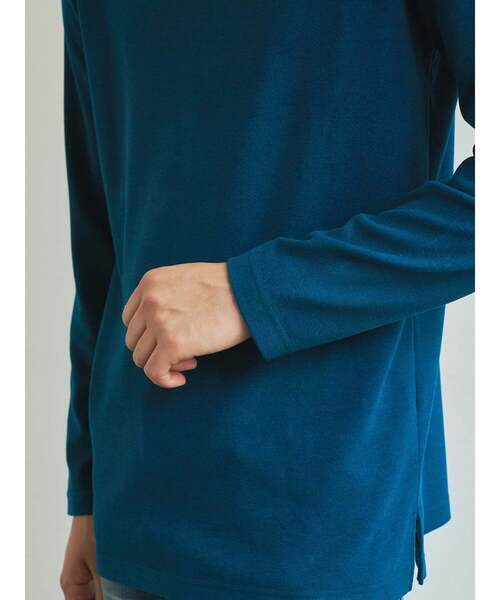 TRANSITION(トランジション)の「【TRANSITION】起毛ストレッチポンチタートルネック(Tシャツ/カットソー・メンズ・ブルー系/ブラック/ホワイト系1・2/3)」の9枚目の写真