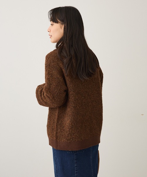 CRAFT STANDARD BOUTIQUE(クラフトスタンダードブティック)の「配色Vネックニットプルオーバー(ニット/セーター・レディース・チャコールグレー/パープル/ブラウン・FREE)」の18枚目の写真