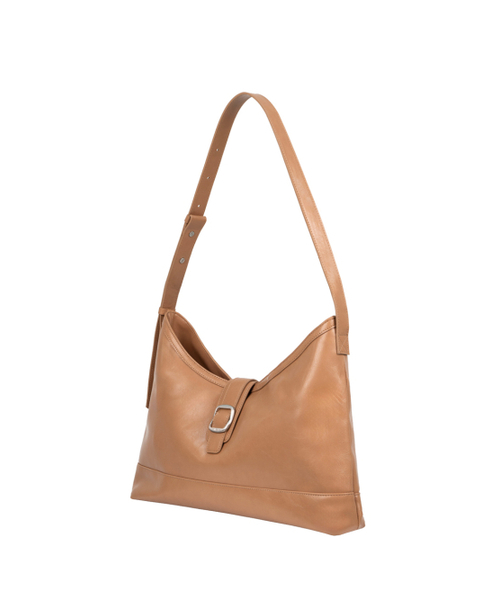 SEMICODE(セミコード)の「veil bag - crinkle dark beige(メッセンジャーバッグ・レディース・その他・FREE)」の5枚目の写真