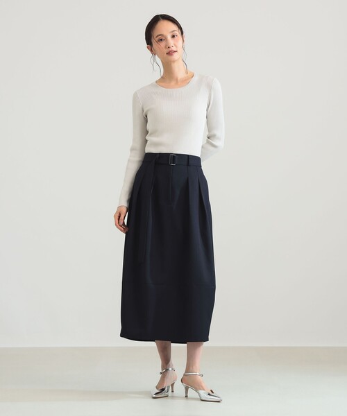 Demi-Luxe BEAMS（デミルクス ビームス）の「14ゲージ ベーシック リブニット（ニット/セーター・レディース・ホワイト系その他6/イエロー系その他2/チャコールグレー・ONE SIZE）」の17枚目の写真