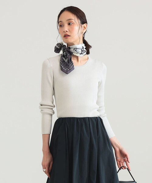 Demi-Luxe BEAMS（デミルクス ビームス）の「14ゲージ ベーシック リブニット（ニット/セーター・レディース・ホワイト系その他6/イエロー系その他2/チャコールグレー・ONE SIZE）」の19枚目の写真