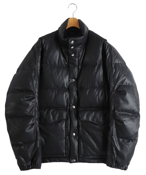 DAIWA PIER39（ダイワピア39）の「DAIWA PIER39 / ダイワ ピアサーティナイン：TECH 2WAY SYNTHETIC SKIN DOWN JACKET：BW-41025W[PIE]（ダウンジャケット/コート・メンズ・ブラック・S/M/L/XL）」の5枚目の写真