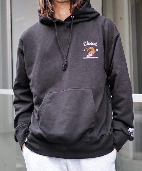 ELEMENT（エレメント）の「ELEMENT メンズ TIGER HOOD パーカー 【2026年春夏モデル】（パーカー・メンズ・ブラック系その他/ブラック/ホワイト・MEDIUM/X-LARGE/LARGE）」の20枚目の写真