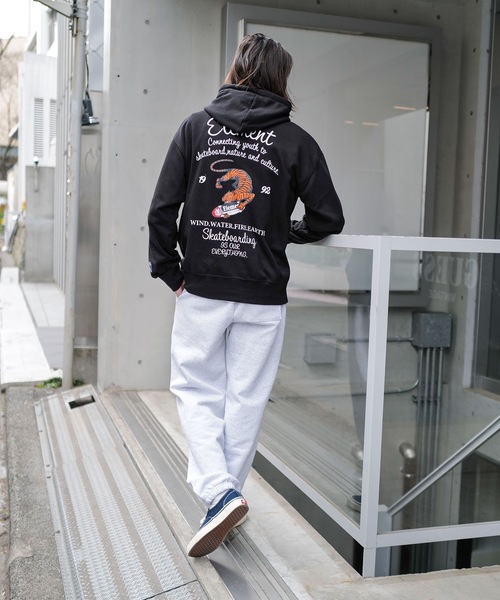 ELEMENT（エレメント）の「ELEMENT メンズ TIGER HOOD パーカー 【2026年春夏モデル】（パーカー・メンズ・ブラック系その他/ブラック/ホワイト・MEDIUM/X-LARGE/LARGE）」の18枚目の写真