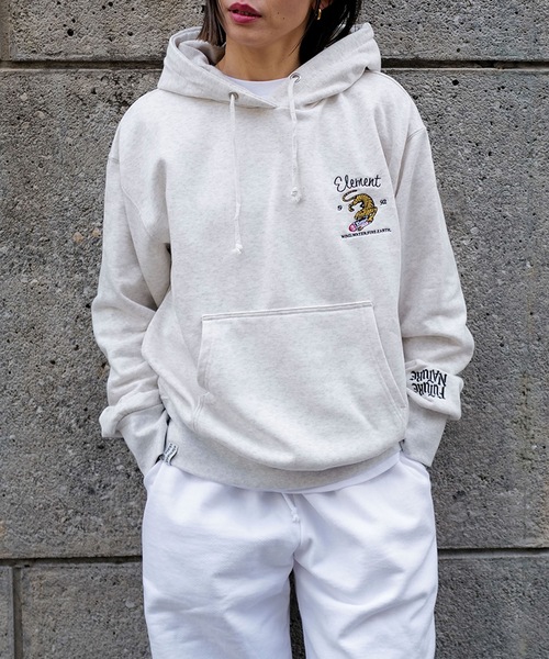 ELEMENT（エレメント）の「ELEMENT メンズ TIGER HOOD パーカー 【2026年春夏モデル】（パーカー・メンズ・ブラック系その他/ブラック/ホワイト・MEDIUM/X-LARGE/LARGE）」の15枚目の写真