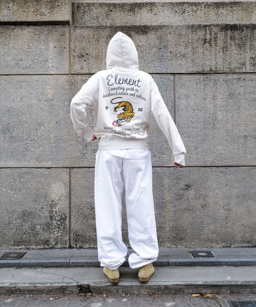 ELEMENT（エレメント）の「ELEMENT メンズ TIGER HOOD パーカー 【2026年春夏モデル】（パーカー・メンズ・ブラック系その他/ブラック/ホワイト・MEDIUM/X-LARGE/LARGE）」の12枚目の写真