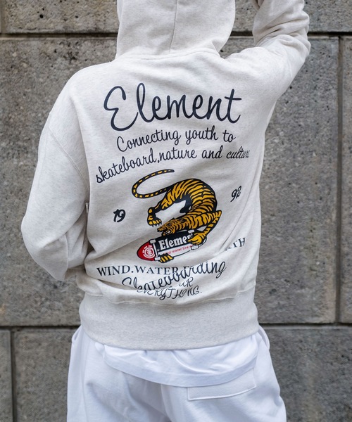 ELEMENT（エレメント）の「ELEMENT メンズ TIGER HOOD パーカー 【2026年春夏モデル】（パーカー・メンズ・ブラック系その他/ブラック/ホワイト・MEDIUM/X-LARGE/LARGE）」の16枚目の写真