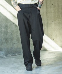 MR.OLIVE | RINSE WASH 8oz DENIM / BELTED RELAX TAPERED PANTS /M261103(デニムパンツ)
