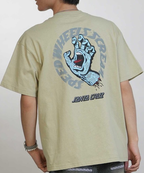 SANTA CRUZ/サンタクルーズ メンズ 半袖 Tシャツ SPEEDWHEELS ﾀﾄｩｰHAND