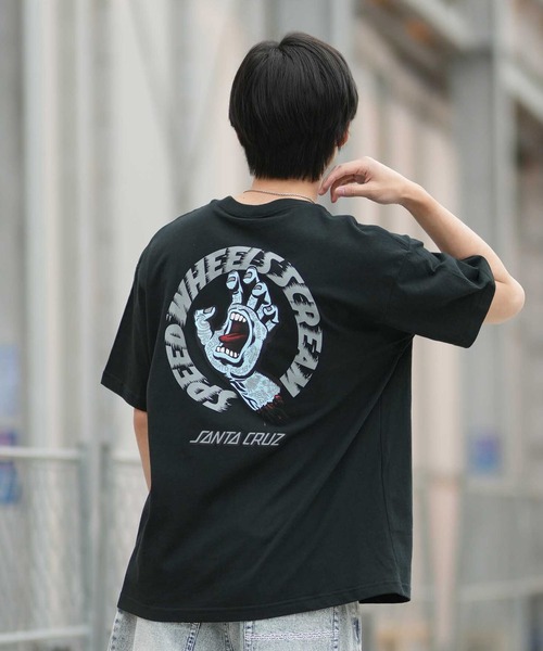 SANTA CRUZ(サンタクルーズ)の「SANTA CRUZ/サンタクルーズ メンズ 半袖 Tシャツ SPEEDWHEELS タトゥーHAND SS T ムラサキ限定 502262402(Tシャツ/カットソー・メンズ・ブラック/ホワイト/ベージュ・XL/L/M)」の10枚目の写真