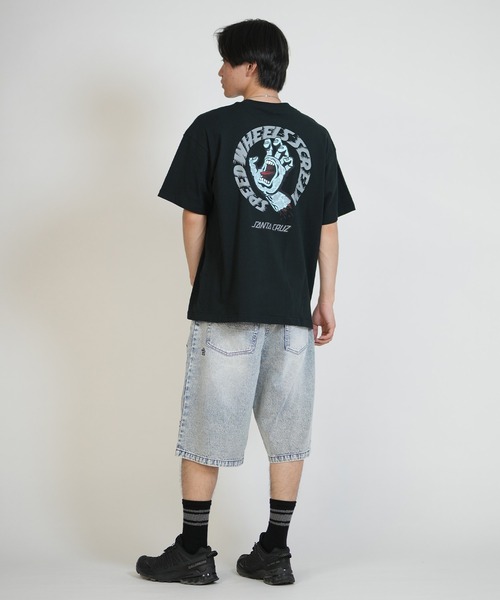 SANTA CRUZ(サンタクルーズ)の「SANTA CRUZ/サンタクルーズ メンズ 半袖 Tシャツ SPEEDWHEELS タトゥーHAND SS T ムラサキ限定 502262402(Tシャツ/カットソー・メンズ・ブラック/ホワイト/ベージュ・XL/L/M)」の15枚目の写真