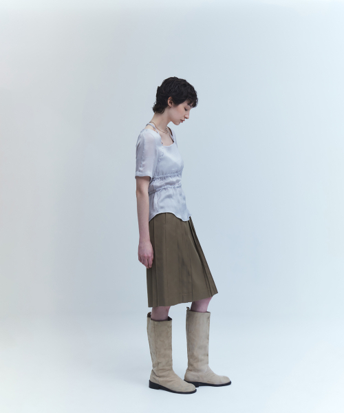YOUTH(ユース)の「Pleats Midi Skirt - Beige(スカート・レディース・その他・S/M/L)」の3枚目の写真