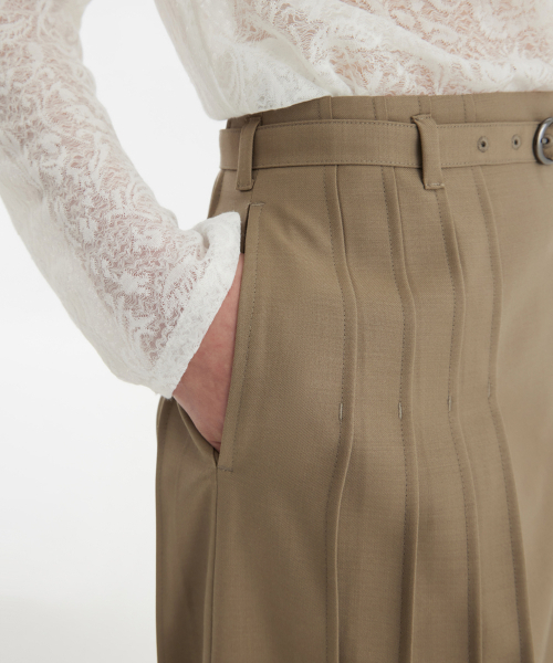 YOUTH(ユース)の「Pleats Midi Skirt - Beige(スカート・レディース・その他・S/M/L)」の7枚目の写真