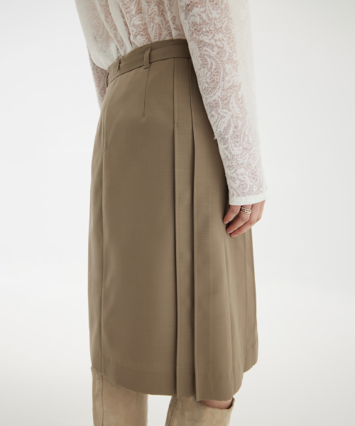 YOUTH(ユース)の「Pleats Midi Skirt - Beige(スカート・レディース・その他・S/M/L)」の8枚目の写真