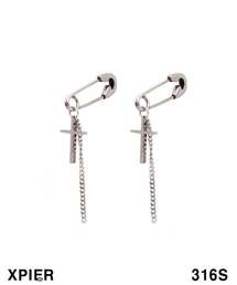 XPIER（エクスピア）の「エクスピア衣類ピン十字イヤリング2.5無アレルギー（ピアス（両耳用））」