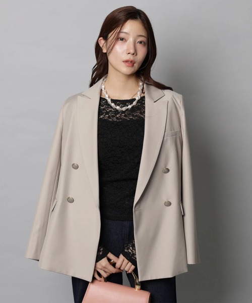 Apuweiser-riche（アプワイザーリッシェ）の「ハートブローチテーラージャケット（その他アウター・レディース・グレイッシュベージュ・2/1）」の17枚目の写真