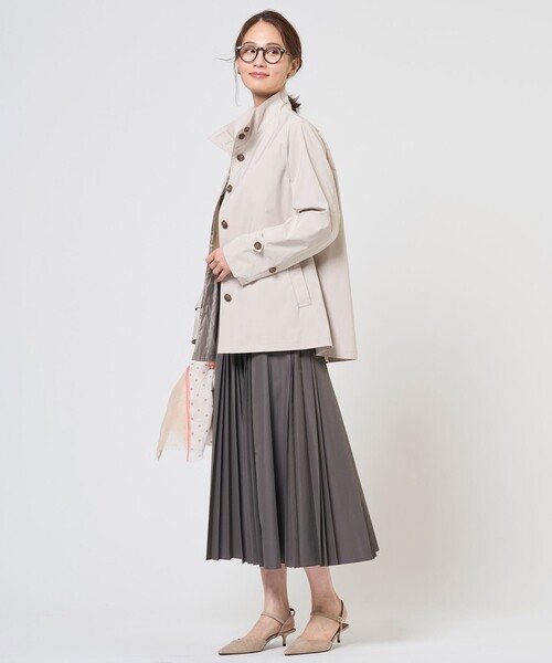 J.PRESS Ladies(J.プレス レディス)の「【WEB限定カラーあり・春のマストアイテム】Artirosa スタンドカラー コート(その他アウター・レディース・ライトグリーン系/ベージュ系1/ライトグレー系・S/XS)」の22枚目の写真