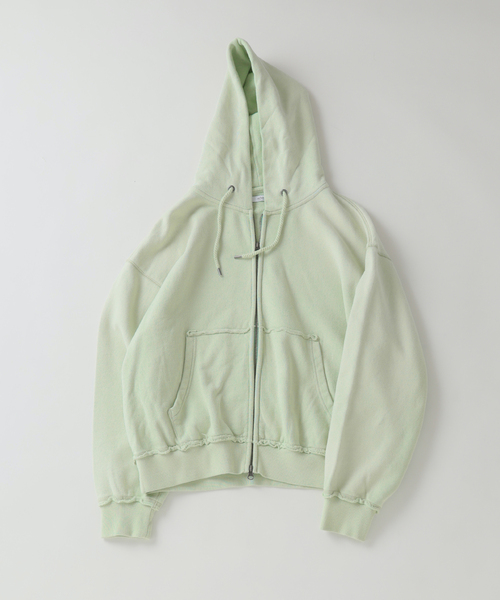 JOURNAL STANDARD relume（ジャーナルスタンダード　レリューム）の「ラフカット ジップパーカー（パーカー・メンズ・サックスブルー/ベージュ/ライトグリーン/ピンク・MEDIUM/LARGE）」の2枚目の写真