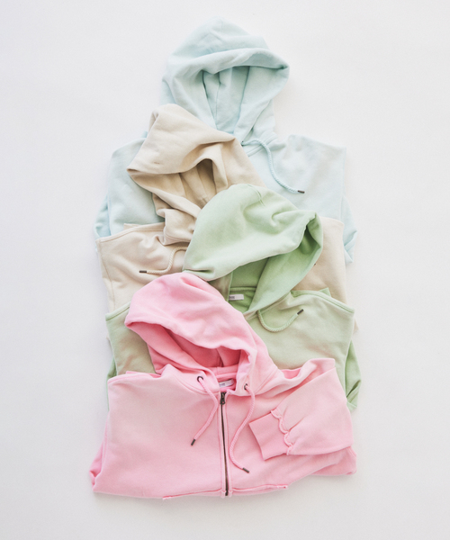 JOURNAL STANDARD relume（ジャーナルスタンダード　レリューム）の「ラフカット ジップパーカー（パーカー・メンズ・サックスブルー/ベージュ/ライトグリーン/ピンク・MEDIUM/LARGE）」の5枚目の写真