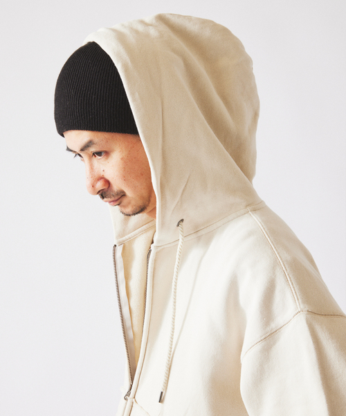 JOURNAL STANDARD relume（ジャーナルスタンダード　レリューム）の「ラフカット ジップパーカー（パーカー・メンズ・サックスブルー/ベージュ/ライトグリーン/ピンク・MEDIUM/LARGE）」の19枚目の写真