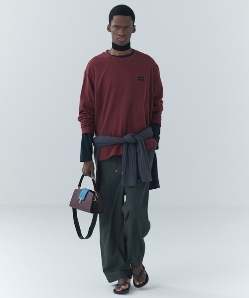 CULLNI(クルニ)の「Dry Gabardine Drawstring Wide Pants(スラックス・メンズ・ネイビー/チャコール/カーキ/ブラック・2/1/0)」の8枚目の写真