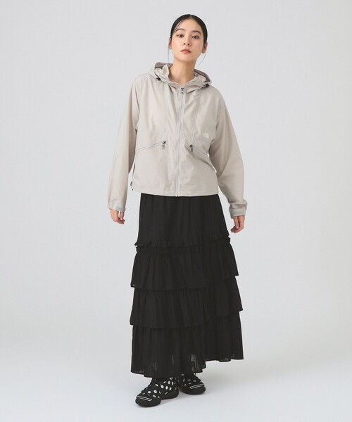 Ray BEAMS（レイビームス）の「カットソーレース ティアード スカート（スカート・レディース・ブラック/ホワイト・ONE SIZE）」の13枚目の写真