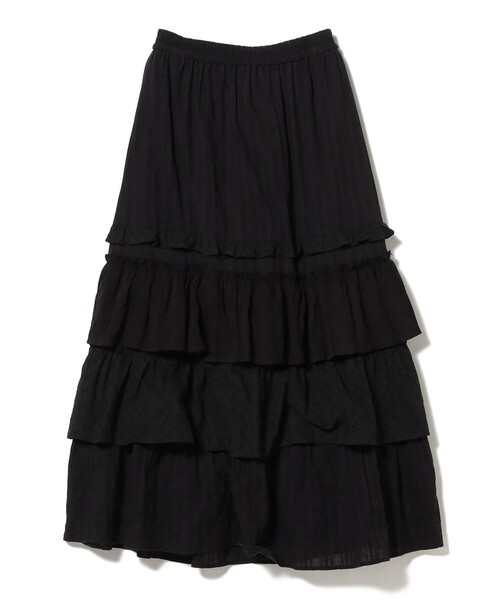Ray BEAMS（レイビームス）の「カットソーレース ティアード スカート（スカート・レディース・ブラック/ホワイト・ONE SIZE）」の20枚目の写真
