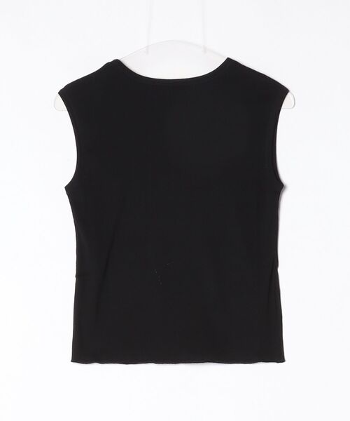 MEYAME(メヤメ)の「MEYAME/メヤメ ソフトリブスリーブレス SOFT RIB SLEEVELESS(Tシャツ/カットソー・レディース・ブラック/レッド・FREE)」の2枚目の写真