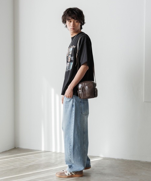 PBLIM(ページボーイリム)の「《UNISEX/8個ポケットで収納可能》8ポケミニショルダー / パスポート/350mlペットボトル(ショルダーバッグ・レディース・ブラウン/グレー/ブラック/イエロー/レッド・FREE)」の11枚目の写真