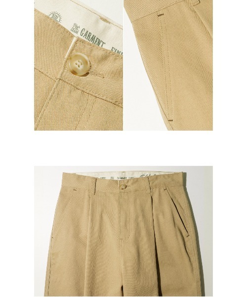 NO NEED（ノーニード）の「【TWN】Cage Semi Wide Cotton Pants/HSLP3607（チノパンツ・メンズ・ブラウン/カーキ/ベージュ・34inch/32inch/30inch）」の8枚目の写真