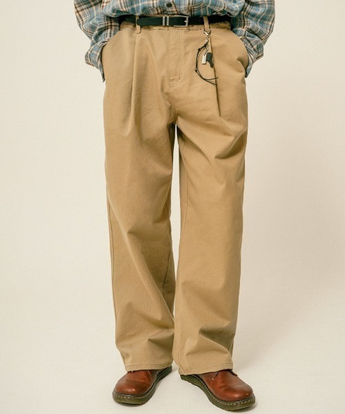 NO NEED（ノーニード）の「【TWN】Cage Semi Wide Cotton Pants/HSLP3607（チノパンツ・メンズ・ブラウン/カーキ/ベージュ・34inch/32inch/30inch）」の19枚目の写真
