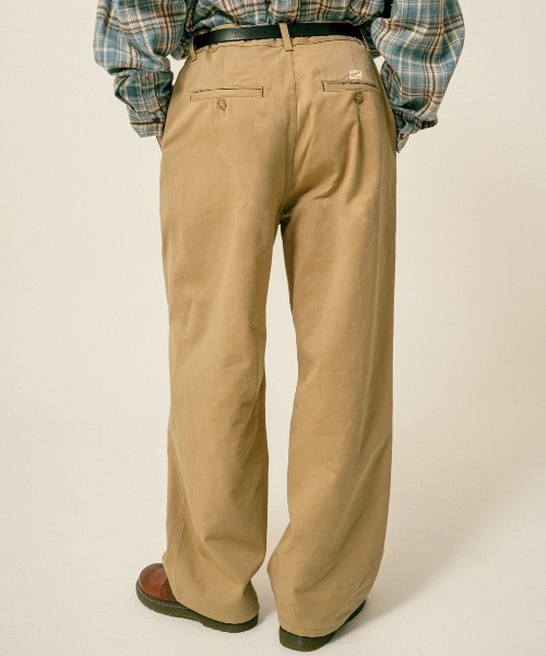 NO NEED（ノーニード）の「【TWN】Cage Semi Wide Cotton Pants/HSLP3607（チノパンツ・メンズ・ブラウン/カーキ/ベージュ・34inch/32inch/30inch）」の21枚目の写真