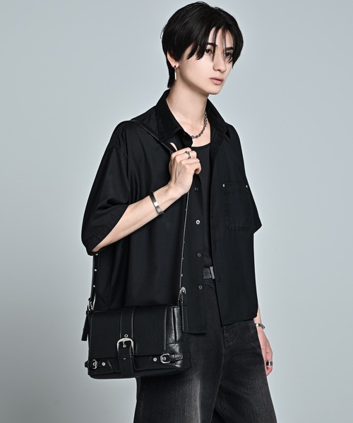 ADRER(アドラー)の「2way Belt Shoulder / Hand Bag / 2WAY ベルトショルダー/ハンドバッグ(ハンドバッグ・メンズ・ブラック・FREE)」の5枚目の写真