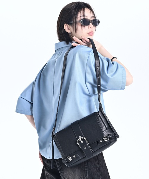 ADRER(アドラー)の「2way Belt Shoulder / Hand Bag / 2WAY ベルトショルダー/ハンドバッグ(ハンドバッグ・メンズ・ブラック・FREE)」の14枚目の写真