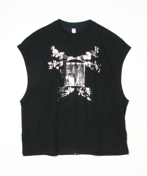 SHINYAKOZUKA（シンヤコヅカ）の「【SHINYAKOZUKA/シンヤコズカ】THE PICTURESQUE BIRD（タンクトップ・メンズ・ホワイト/ブラック・L/M）」の2枚目の写真