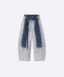 U:UME（ユーム）の「Washed Denim Wide Pants With Chain（デニムパンツ）」