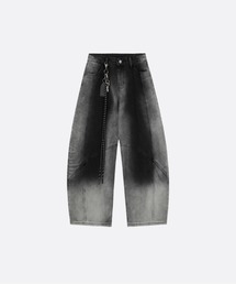 U:UME（ユーム）の「Washed Denim Wide Pants With Chain（デニムパンツ）」