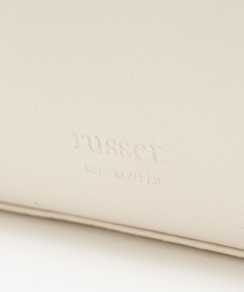 russet（ラシット）の「スムースレザー2WAYミニトートバッグ（トートバッグ・レディース・アイボリー/ブラック/ブルー系その他・FREE）」の8枚目の写真