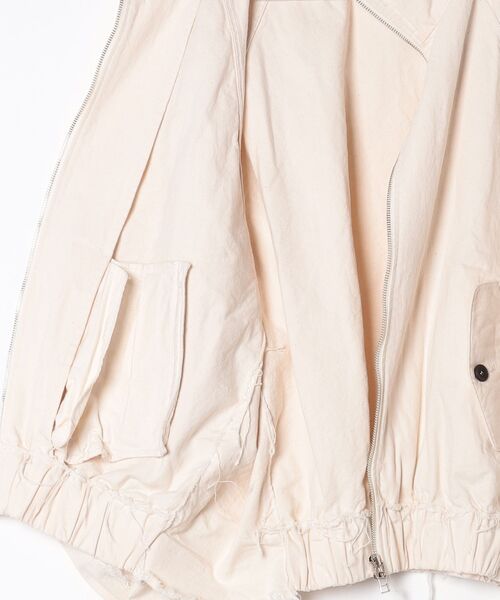 my beautiful landlet(マイビューティフルランドレット)の「【my beautiful landlet】 PIGMENT PRINT WASHED DENIM RAGLAN ZIP BLOUSON - kinari(ブルゾン・メンズ・キナリ・1)」の3枚目の写真