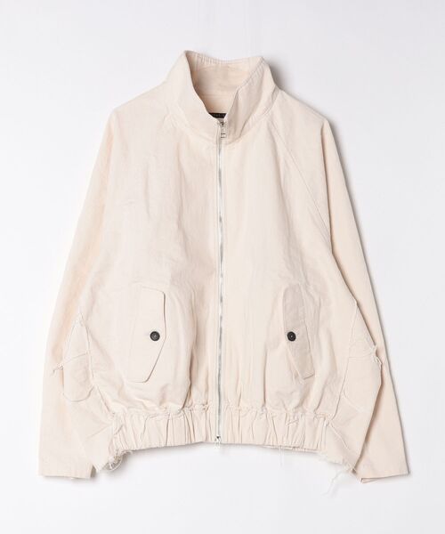 my beautiful landlet（マイビューティフルランドレット）の「【my beautiful landlet】 PIGMENT PRINT WASHED DENIM RAGLAN ZIP BLOUSON - kinari（ブルゾン・メンズ・キナリ・1/0）」の9枚目の写真