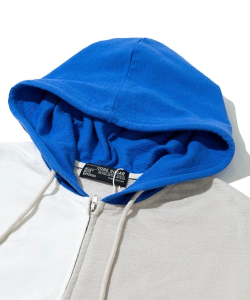 CUBE SUGAR（キューブシュガー）の「CUBE SUGAR/キューブシュガー　インレイ Zipパーカー（パーカー・レディース・その他1・FREE）」の2枚目の写真