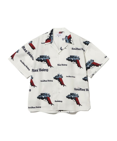 BEAMS T(ビームスティー)の「SauRas Being / S/S ALOHA SHIRTS PISTOL(シャツ/ブラウス・メンズ・ナチュラル・XL/L/M)」の1枚目の写真