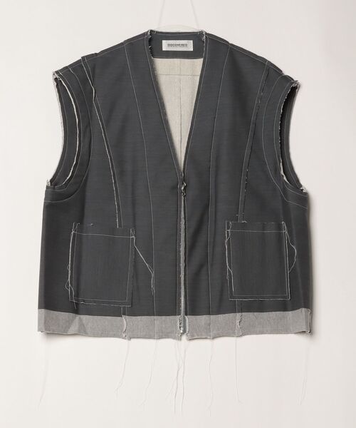 DISCOVERED(ディスカバード)の「DISCOVERED SUITS SWEAT VEST(ベスト・メンズ・グレー・SMALL)」の1枚目の写真