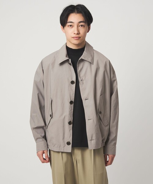 BARACUTA(バラクータ)の「<BARACUTA>G4 ボックスボンバージャケット シャツブルゾン(ブルゾン・メンズ・ライトグレー/ロイヤルブルー・38/40)」の2枚目の写真