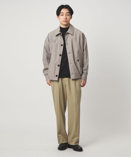 BARACUTA(バラクータ)の「<BARACUTA>G4 ボックスボンバージャケット シャツブルゾン(ブルゾン・メンズ・ライトグレー/ロイヤルブルー・38/40)」の3枚目の写真