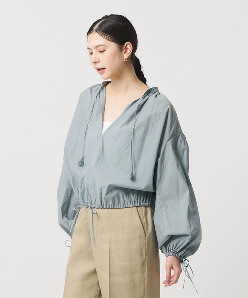 BEAUTY&YOUTH UNITED ARROWS(ビューティーアンドユースユナイテッドアローズ)の「コットンナイロン ボリューム スキッパー ブラウス(シャツ/ブラウス・レディース・オフホワイト/ライトブルー/ダークグレー・FREE)」の22枚目の写真