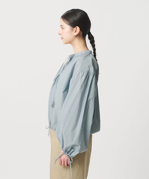 BEAUTY&YOUTH UNITED ARROWS(ビューティーアンドユースユナイテッドアローズ)の「コットンナイロン ボリューム スキッパー ブラウス(シャツ/ブラウス・レディース・オフホワイト/ライトブルー/ダークグレー・FREE)」の7枚目の写真