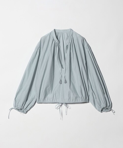 BEAUTY&YOUTH UNITED ARROWS(ビューティーアンドユースユナイテッドアローズ)の「コットンナイロン ボリューム スキッパー ブラウス(シャツ/ブラウス・レディース・オフホワイト/ライトブルー/ダークグレー・FREE)」の9枚目の写真